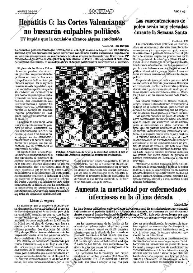 ABC MADRID 30-03-1999 página 65