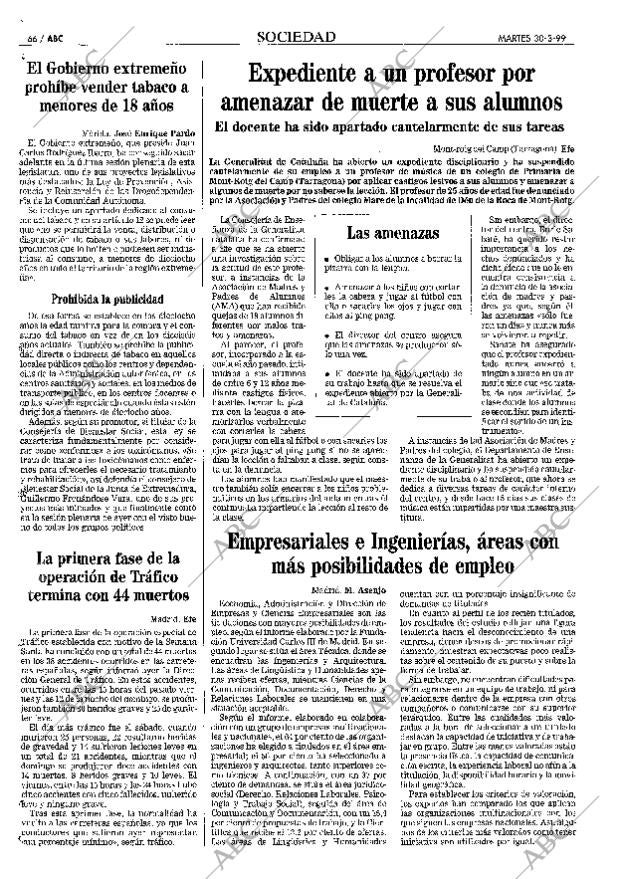 ABC MADRID 30-03-1999 página 66