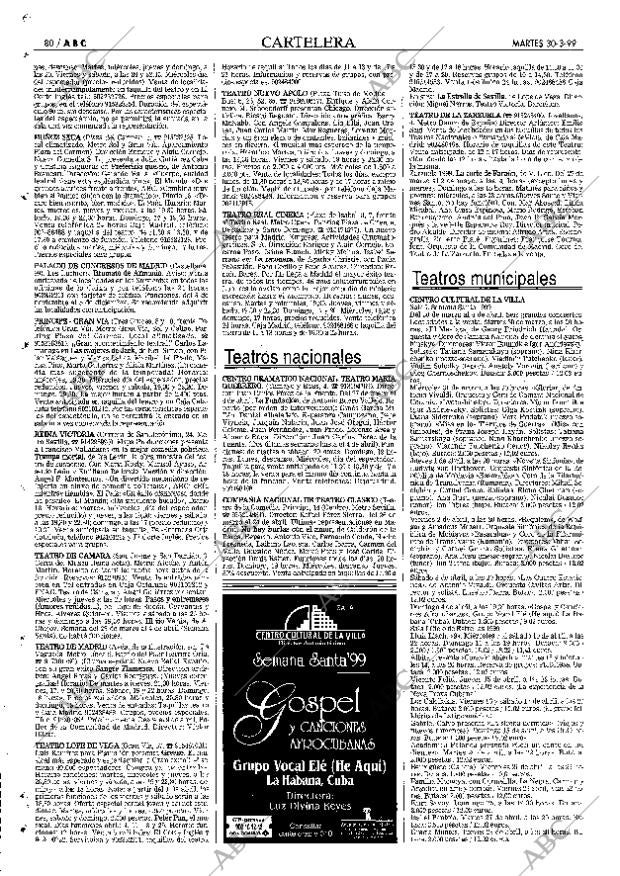ABC MADRID 30-03-1999 página 80