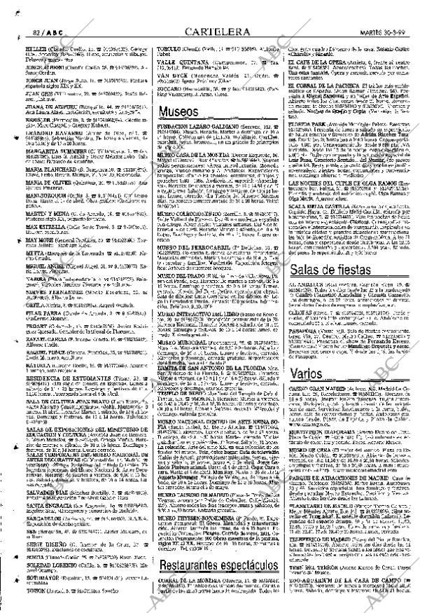 ABC MADRID 30-03-1999 página 82