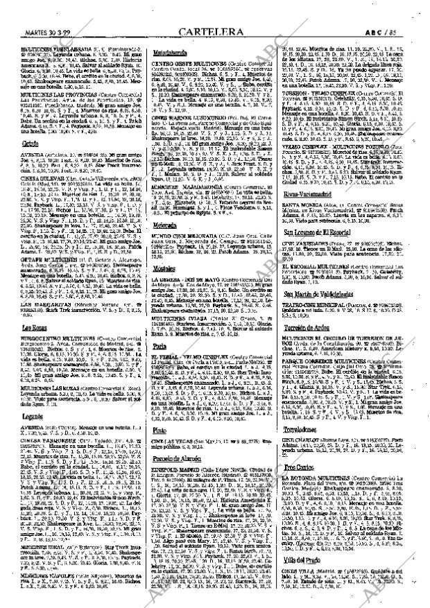 ABC MADRID 30-03-1999 página 85