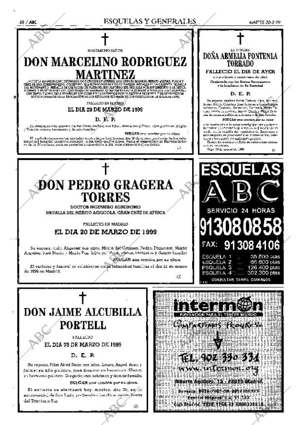 ABC MADRID 30-03-1999 página 88