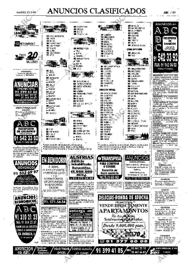 ABC MADRID 30-03-1999 página 89
