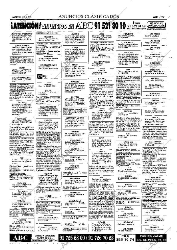 ABC MADRID 30-03-1999 página 99