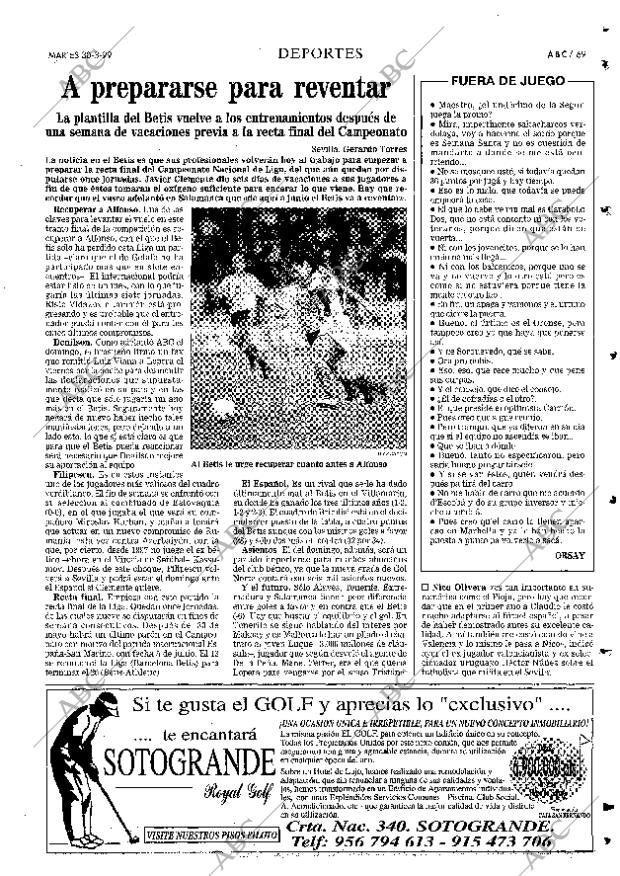 ABC SEVILLA 30-03-1999 página 69