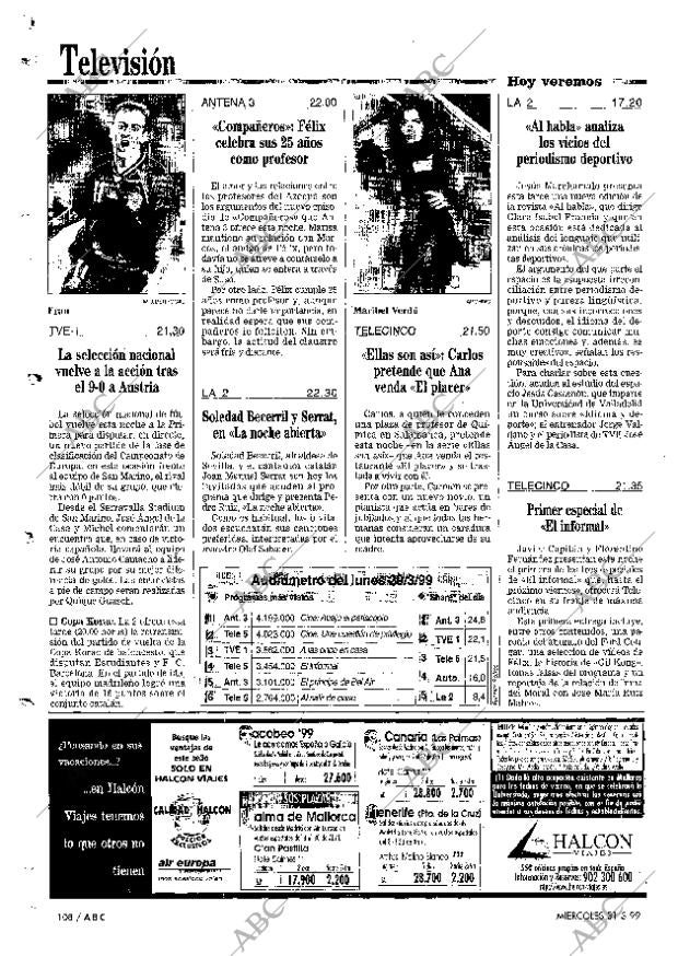 ABC MADRID 31-03-1999 página 108