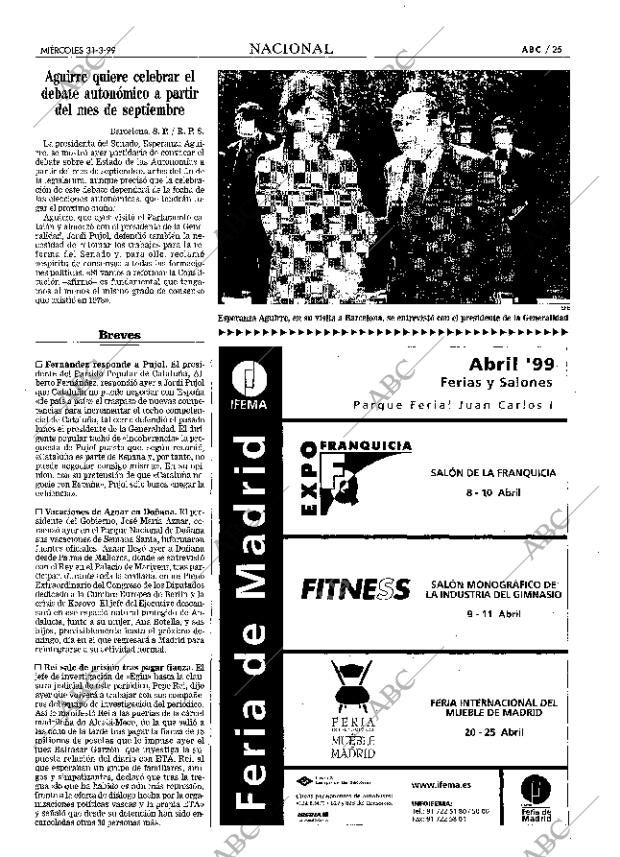ABC MADRID 31-03-1999 página 25