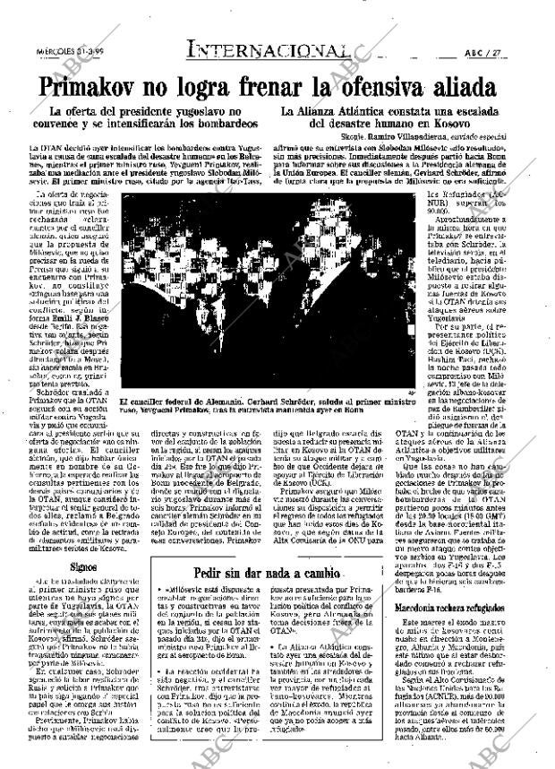 ABC MADRID 31-03-1999 página 27