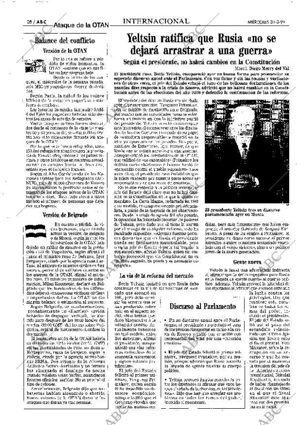 ABC MADRID 31-03-1999 página 28