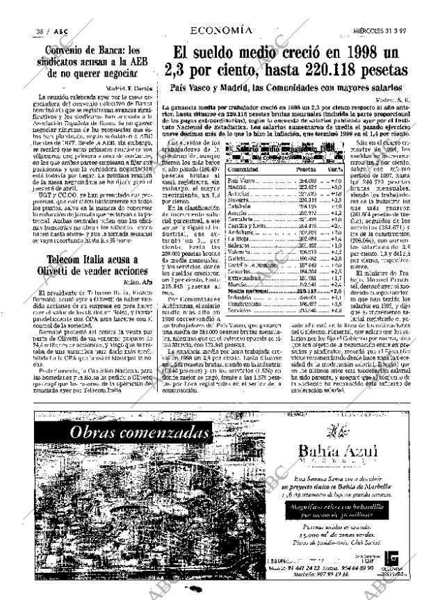 ABC MADRID 31-03-1999 página 38