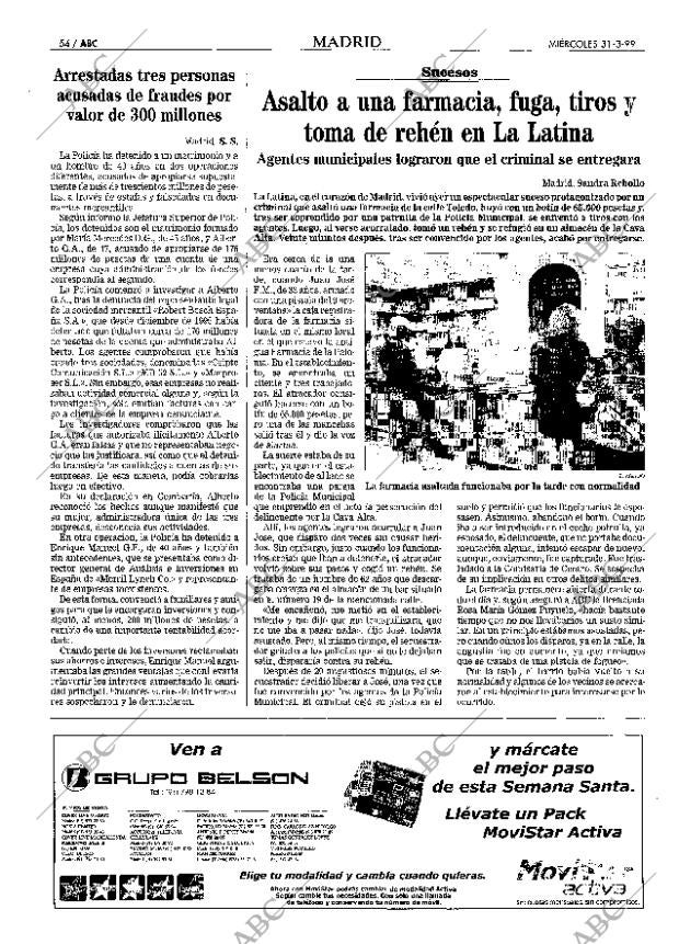 ABC MADRID 31-03-1999 página 54