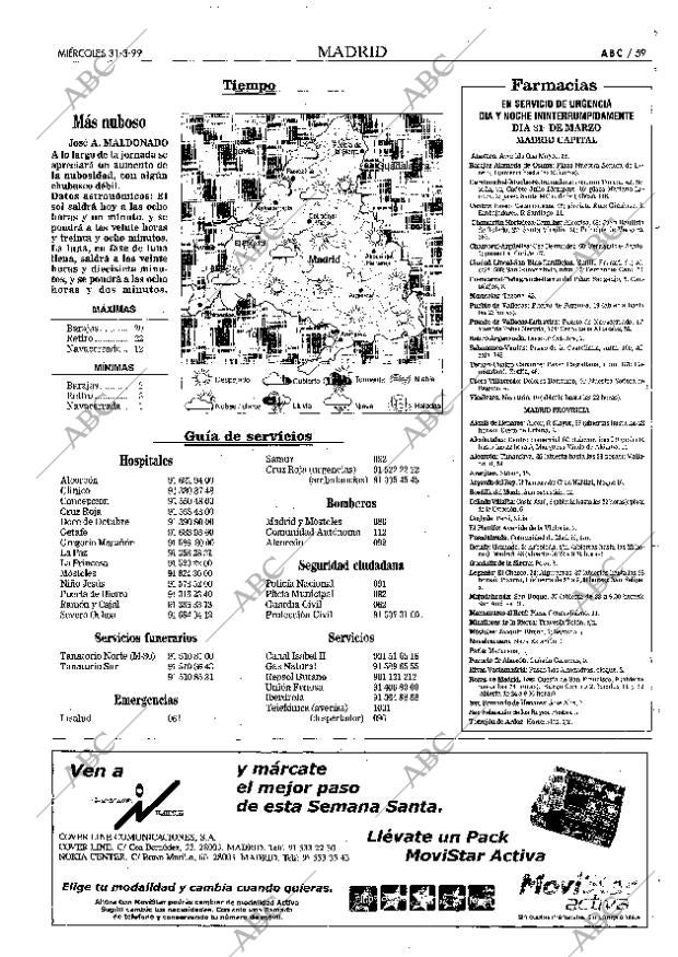 ABC MADRID 31-03-1999 página 59