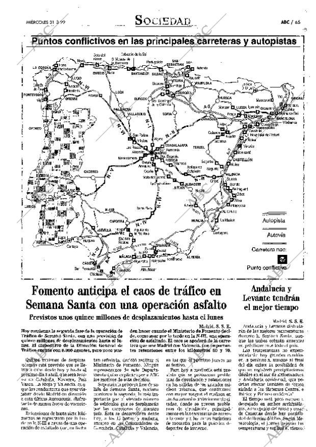 ABC MADRID 31-03-1999 página 65