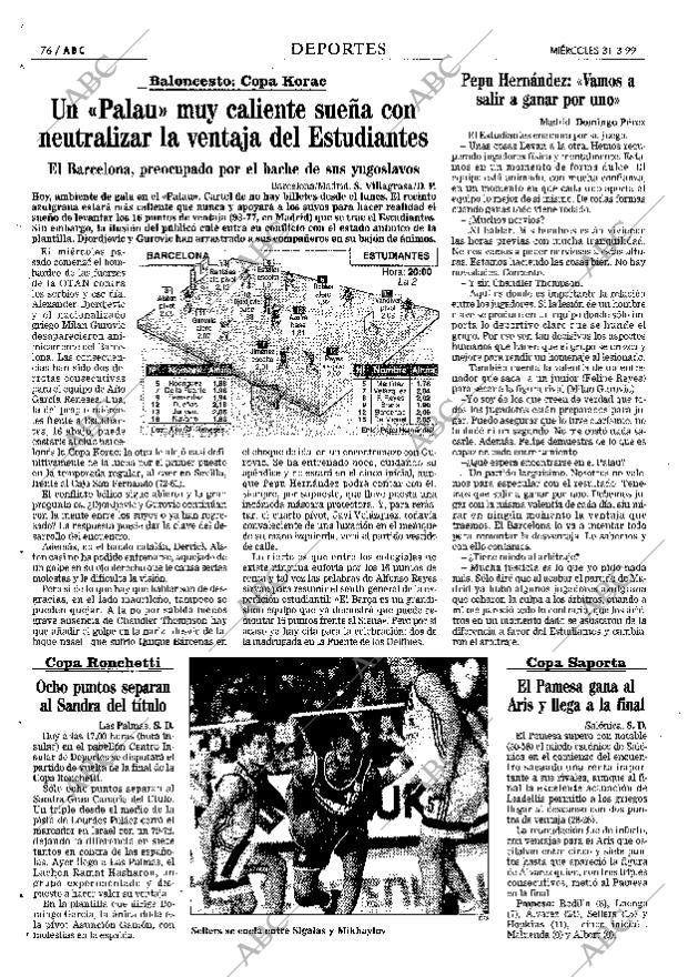 ABC MADRID 31-03-1999 página 76