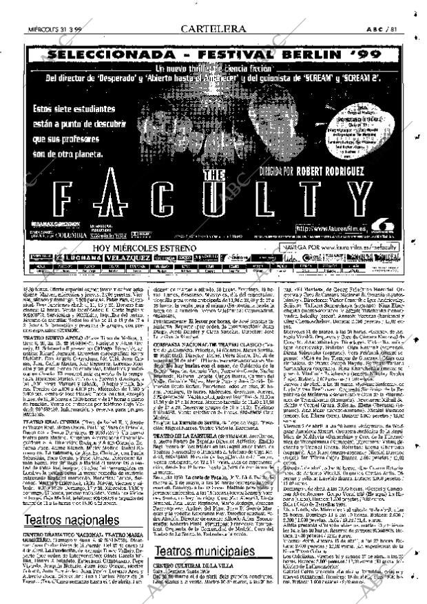 ABC MADRID 31-03-1999 página 81