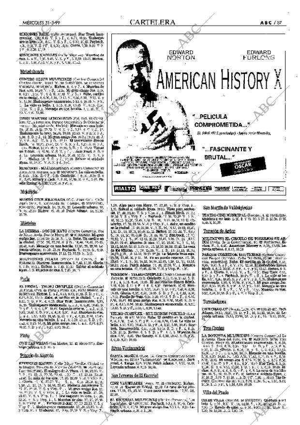 ABC MADRID 31-03-1999 página 87