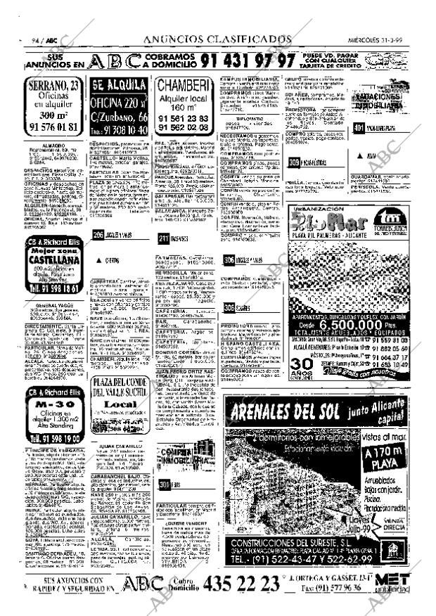ABC MADRID 31-03-1999 página 94