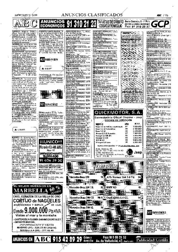ABC MADRID 31-03-1999 página 95
