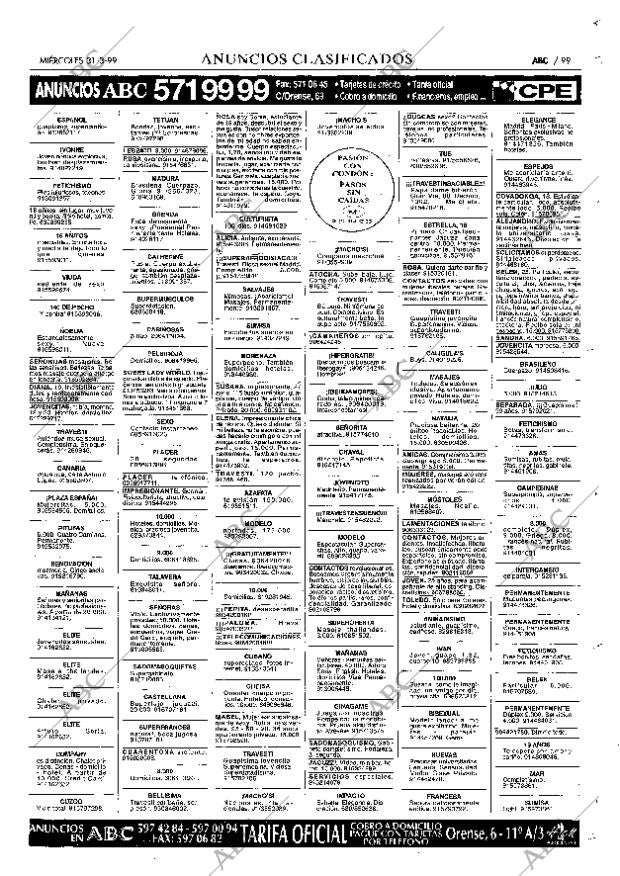 ABC MADRID 31-03-1999 página 99