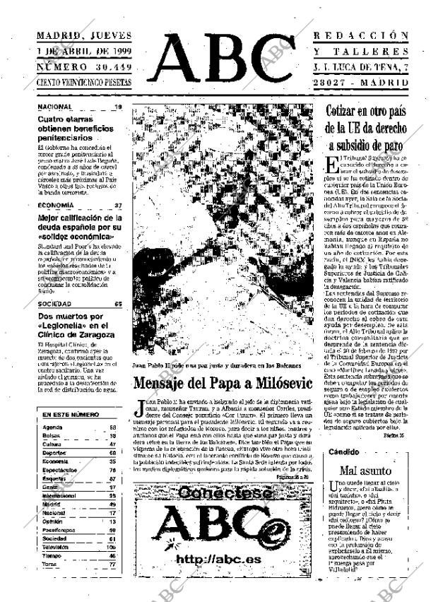 ABC MADRID 01-04-1999 página 11
