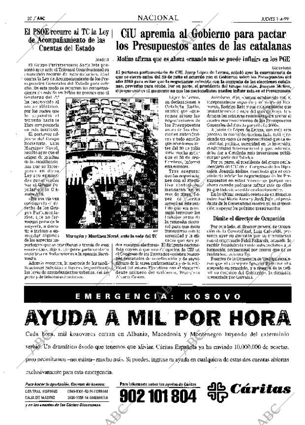 ABC MADRID 01-04-1999 página 20