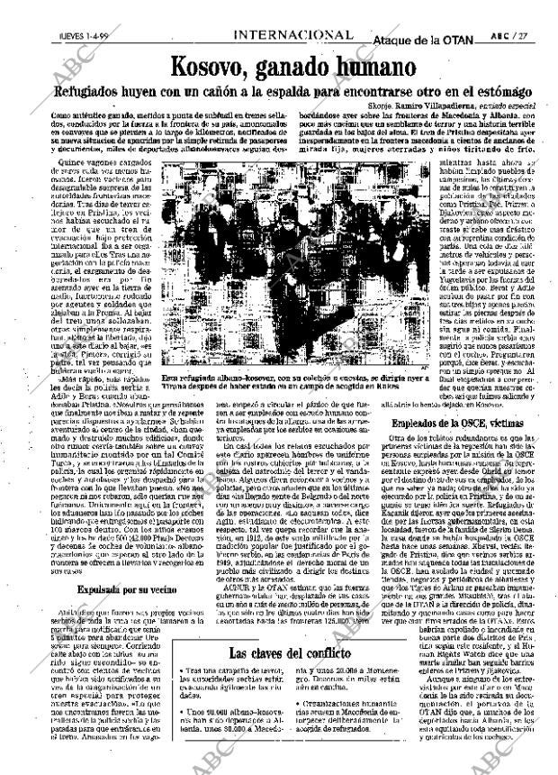 ABC MADRID 01-04-1999 página 27
