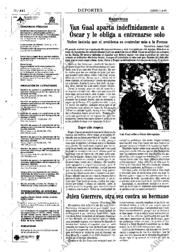 ABC MADRID 01-04-1999 página 72