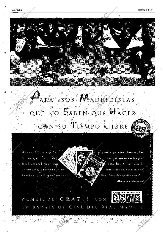 ABC MADRID 01-04-1999 página 74