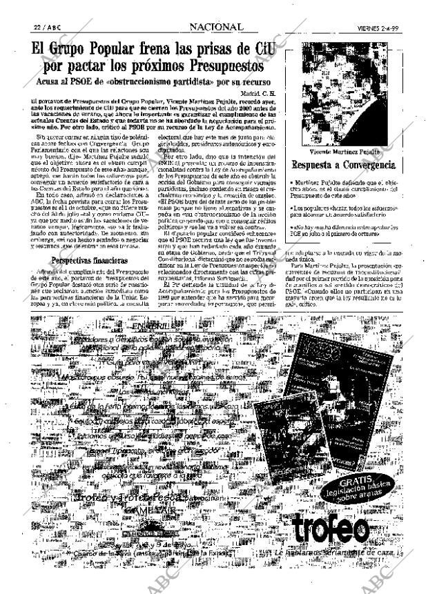 ABC MADRID 02-04-1999 página 22