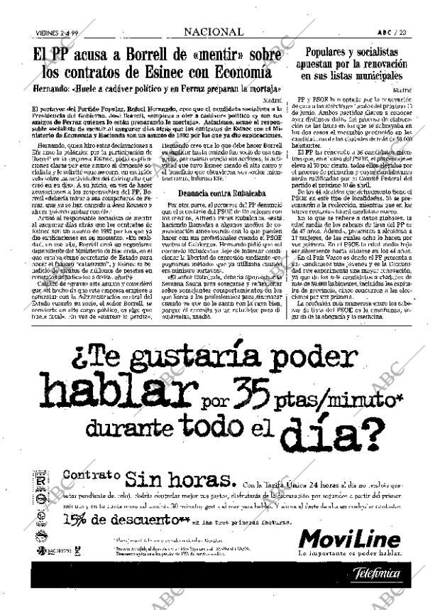 ABC MADRID 02-04-1999 página 23