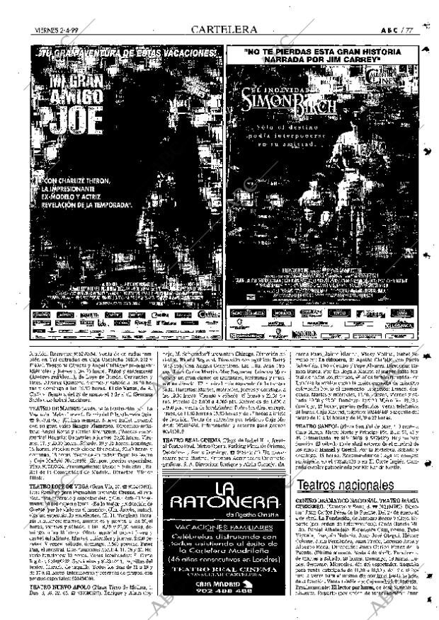 ABC MADRID 02-04-1999 página 77