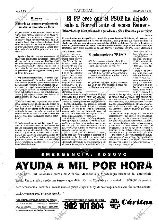 ABC MADRID 04-04-1999 página 24