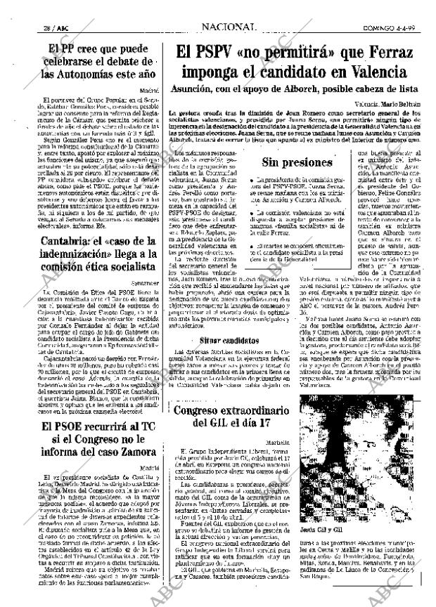 ABC MADRID 04-04-1999 página 28