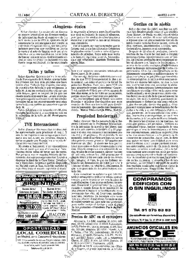 ABC MADRID 06-04-1999 página 12