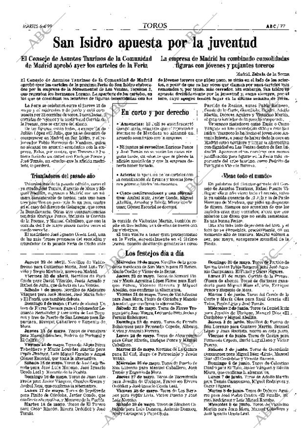 ABC MADRID 06-04-1999 página 77