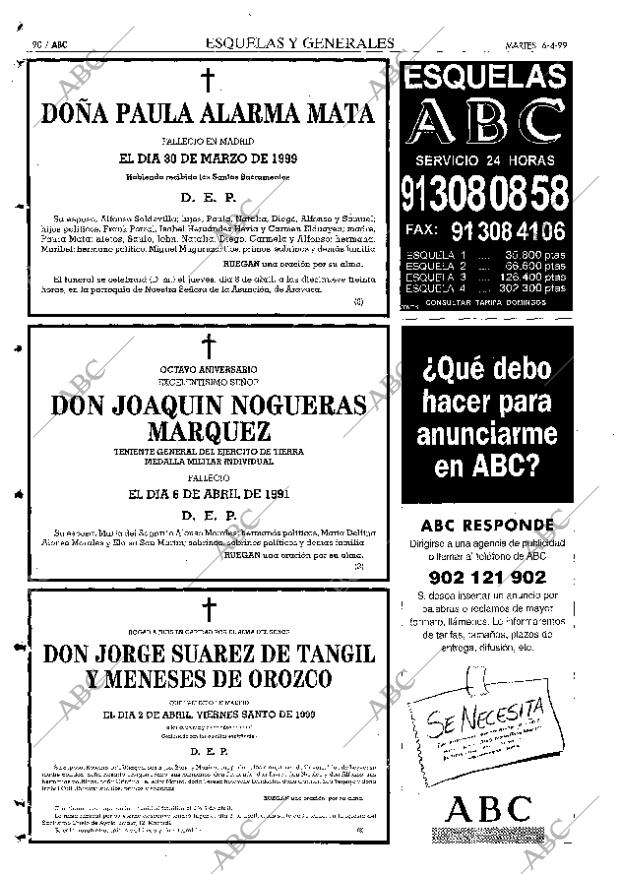ABC MADRID 06-04-1999 página 90
