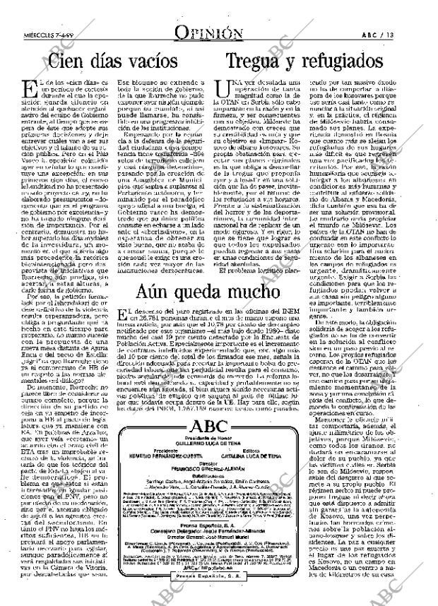 ABC MADRID 07-04-1999 página 13