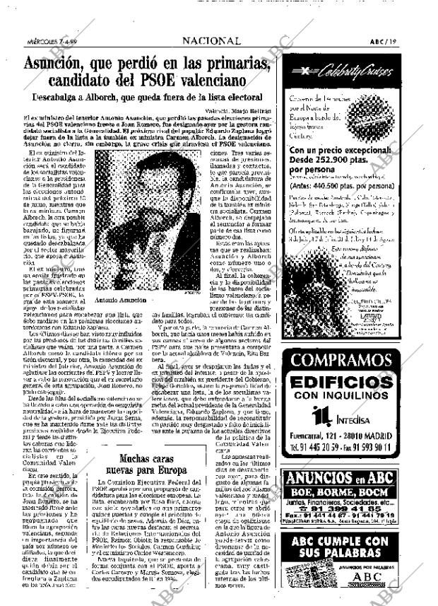 ABC MADRID 07-04-1999 página 19