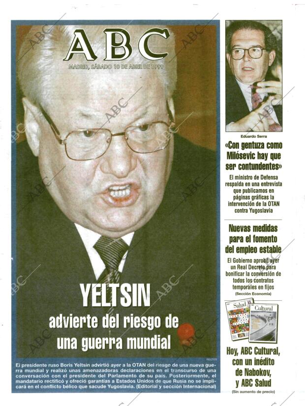 ABC MADRID 10-04-1999 página 1