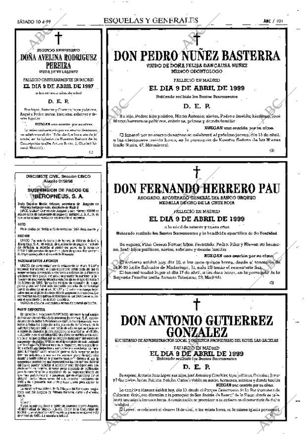 ABC MADRID 10-04-1999 página 101