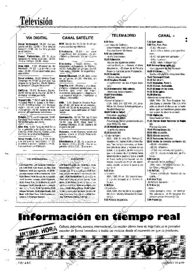 ABC MADRID 10-04-1999 página 118
