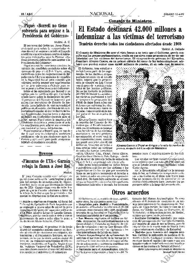 ABC MADRID 10-04-1999 página 18
