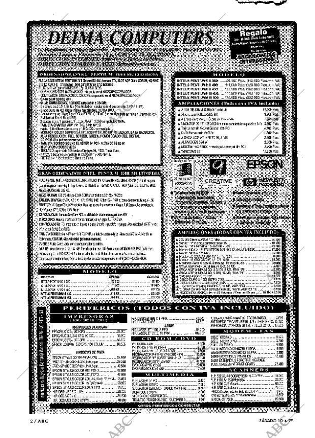 ABC MADRID 10-04-1999 página 2