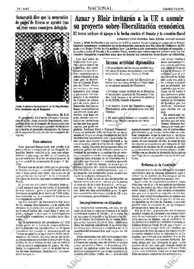 ABC MADRID 10-04-1999 página 24