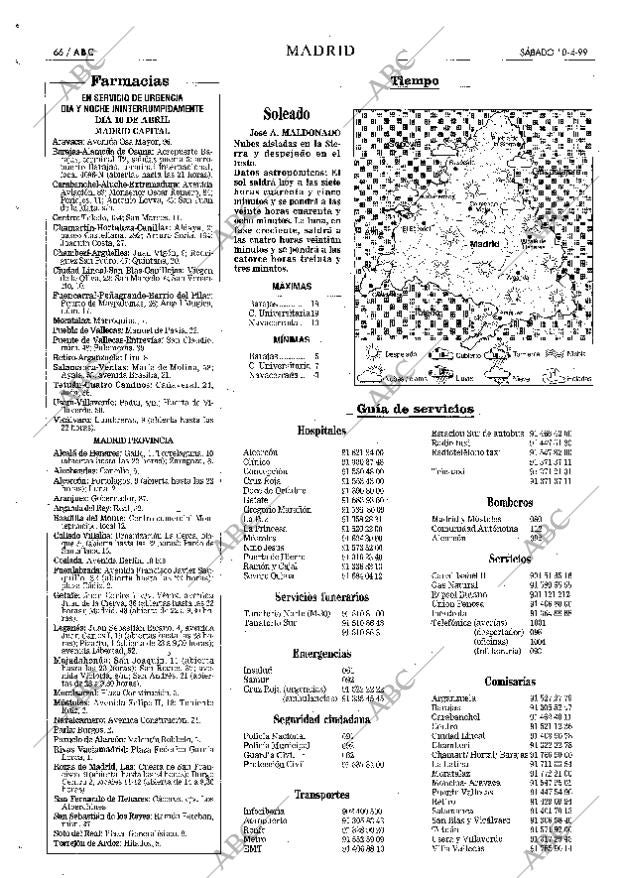 ABC MADRID 10-04-1999 página 66