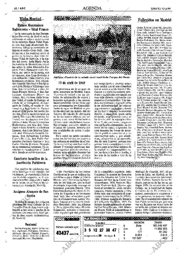 ABC MADRID 10-04-1999 página 68
