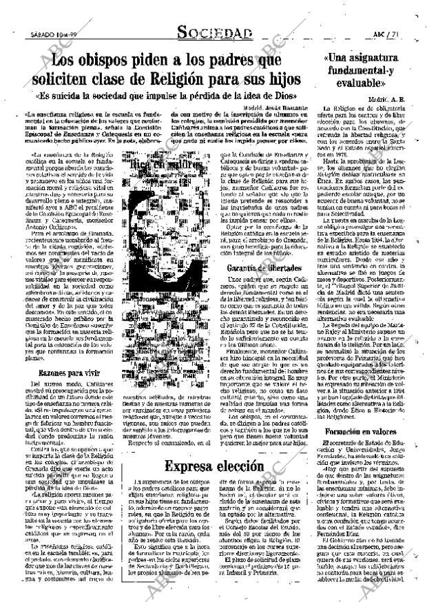 ABC MADRID 10-04-1999 página 71