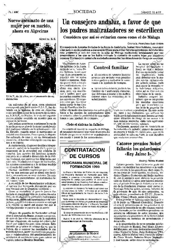 ABC MADRID 10-04-1999 página 76