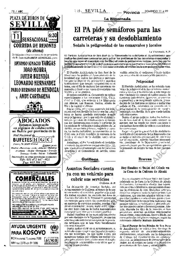 ABC SEVILLA 11-04-1999 página 78