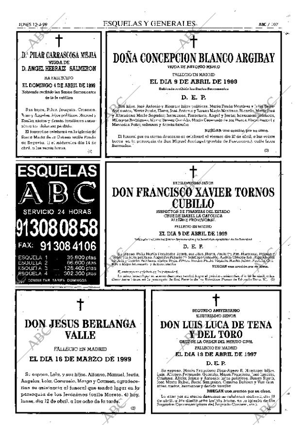 ABC MADRID 12-04-1999 página 107
